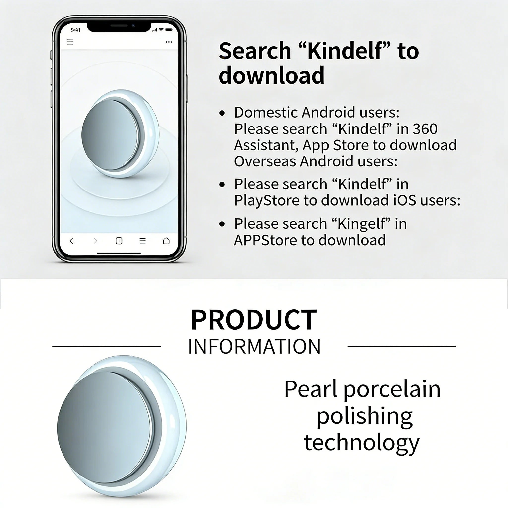 Smart Bluetooth GPS Anti-Lose Tracker Sound Locate Msg Reminder Alarm for Keys Wallets Pets Compatible i