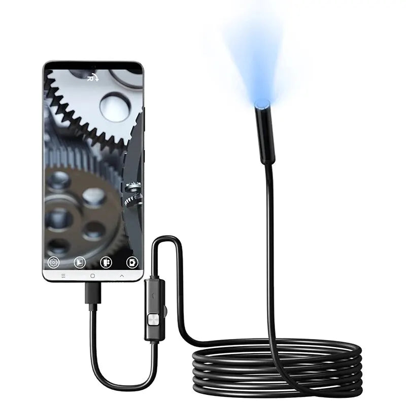 7.0MM TYPE-C Endoscope Camera IP67 Waterproof 6 LEDs