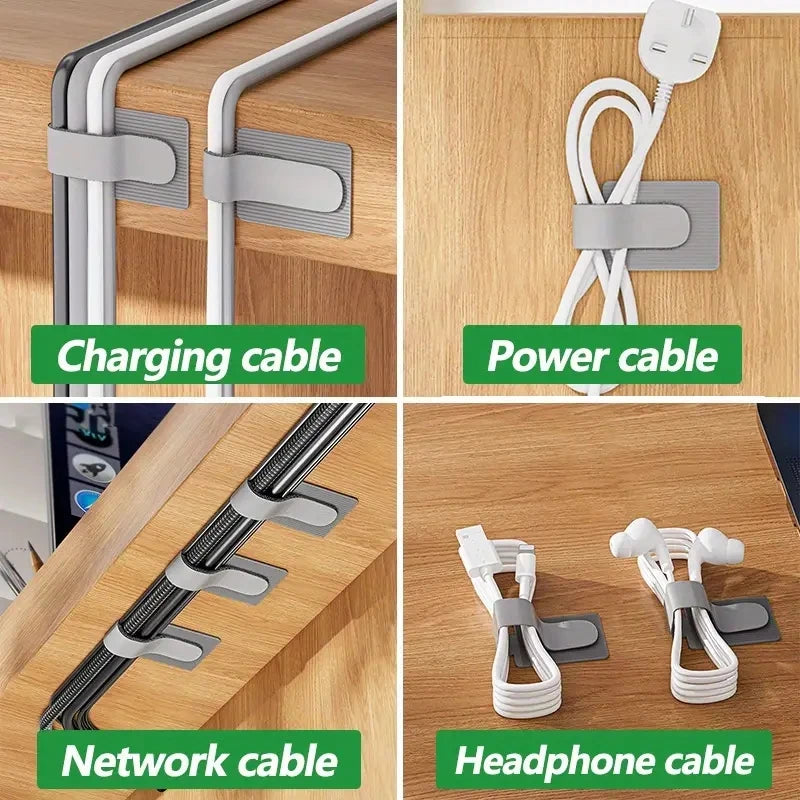 Reusable Cable Ties Fastening Wire Organizer Desk managment