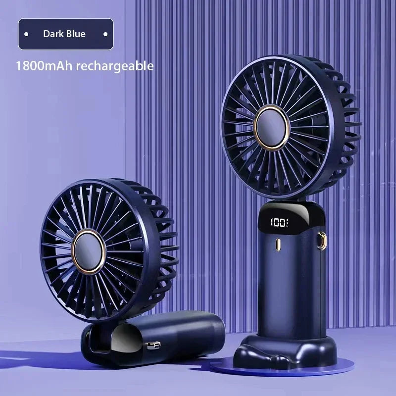 Portable Handheld Mini Fan Foldable Neck Hanging Fans 5 Speed