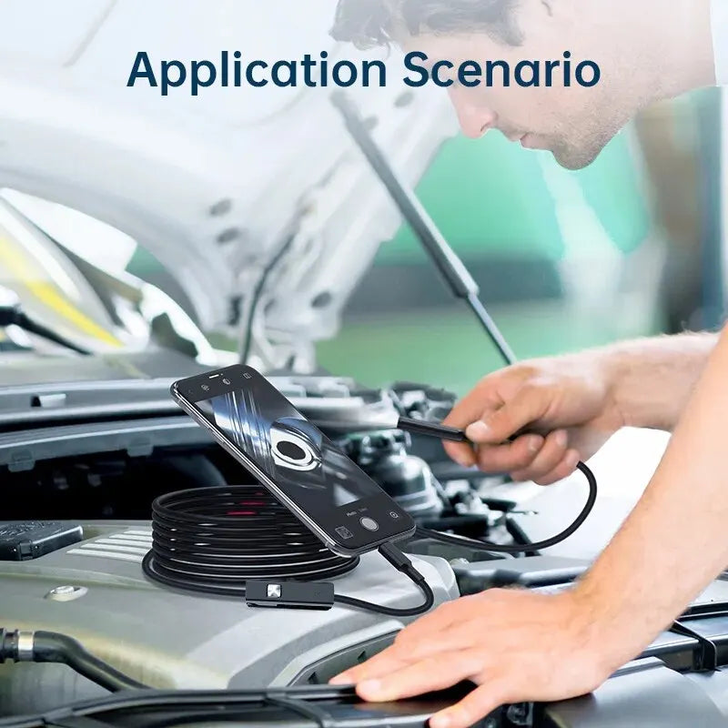 7.0MM TYPE-C Endoscope Camera IP67 Waterproof 6 LEDs