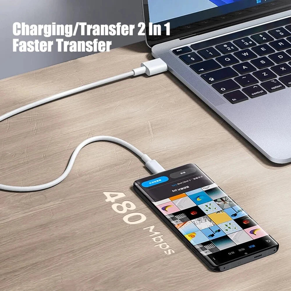 60W USB C to USB Type C Cable Fast Charge Data Cable