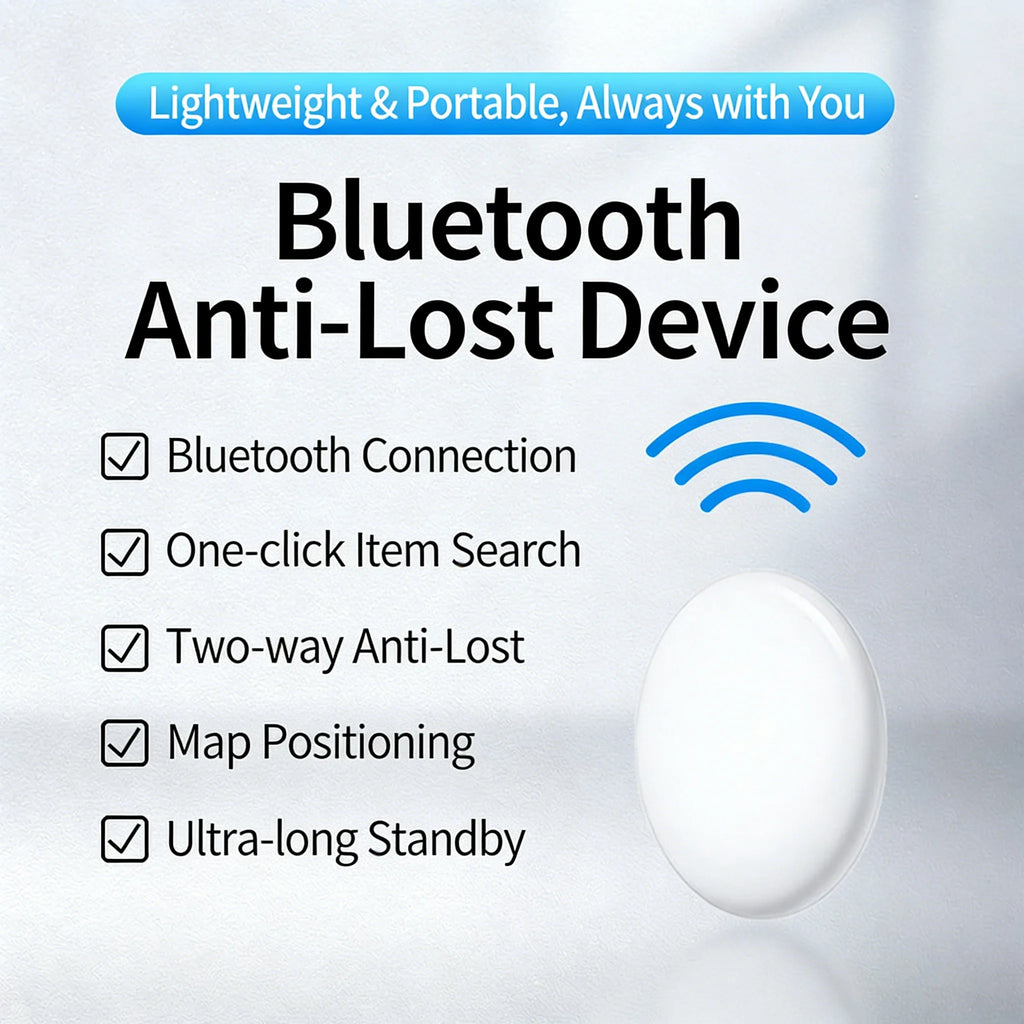 Smart Bluetooth GPS Anti-Lose Tracker Sound Locate Msg Reminder Alarm for Keys Wallets Pets Compatible i