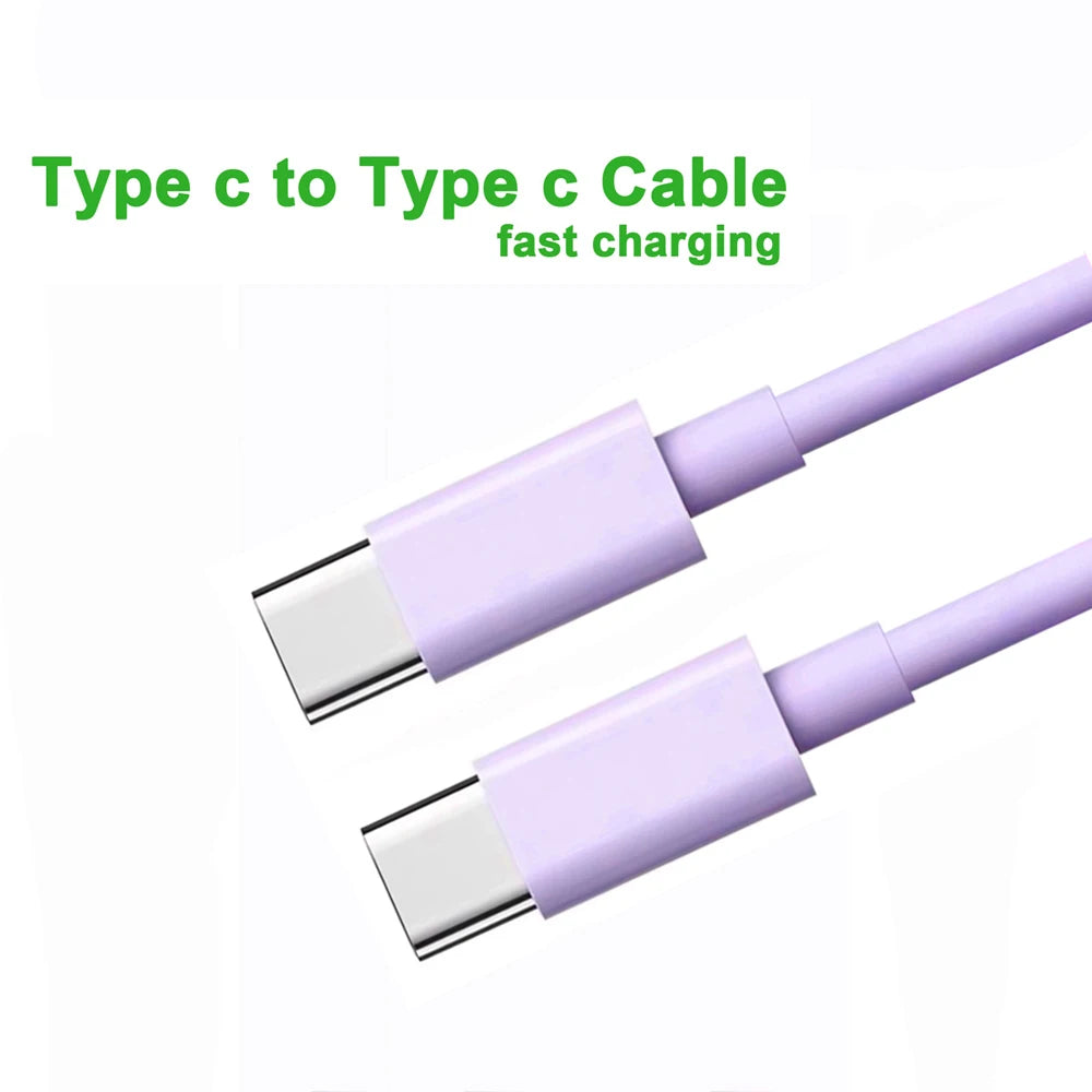 60W USB C to USB Type C Cable Fast Charge Data Cable