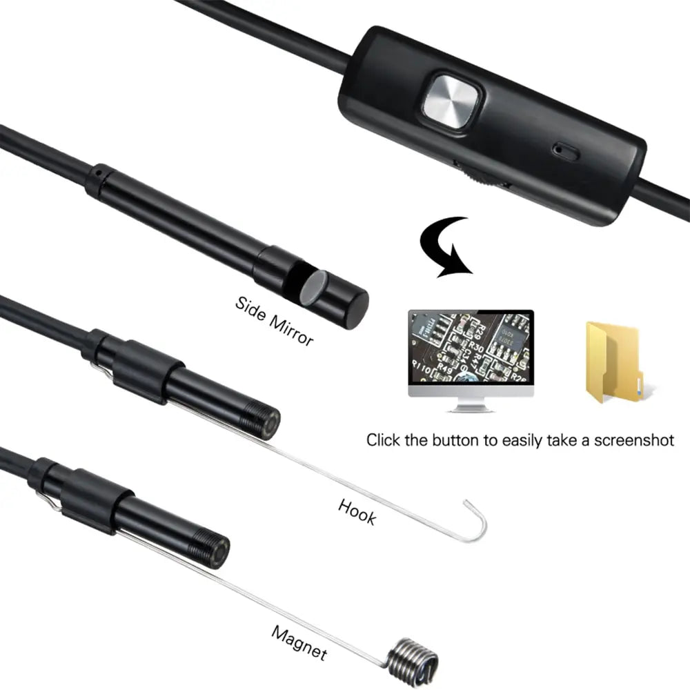 7.0MM TYPE-C Endoscope Camera IP67 Waterproof 6 LEDs